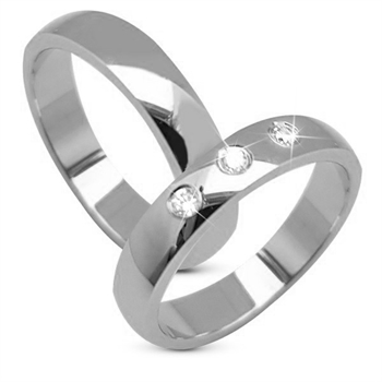 Aagaard Vielsesringe i 9-14kt hvidguld m 0,09ct TW/SI